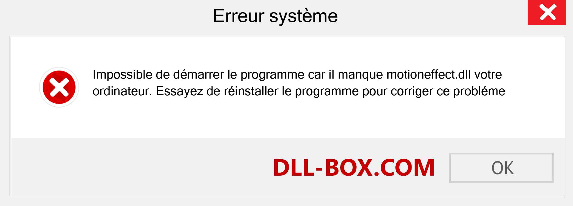 Le fichier motioneffect.dll est manquant ?. Télécharger pour Windows 7, 8, 10 - Correction de l'erreur manquante motioneffect dll sur Windows, photos, images